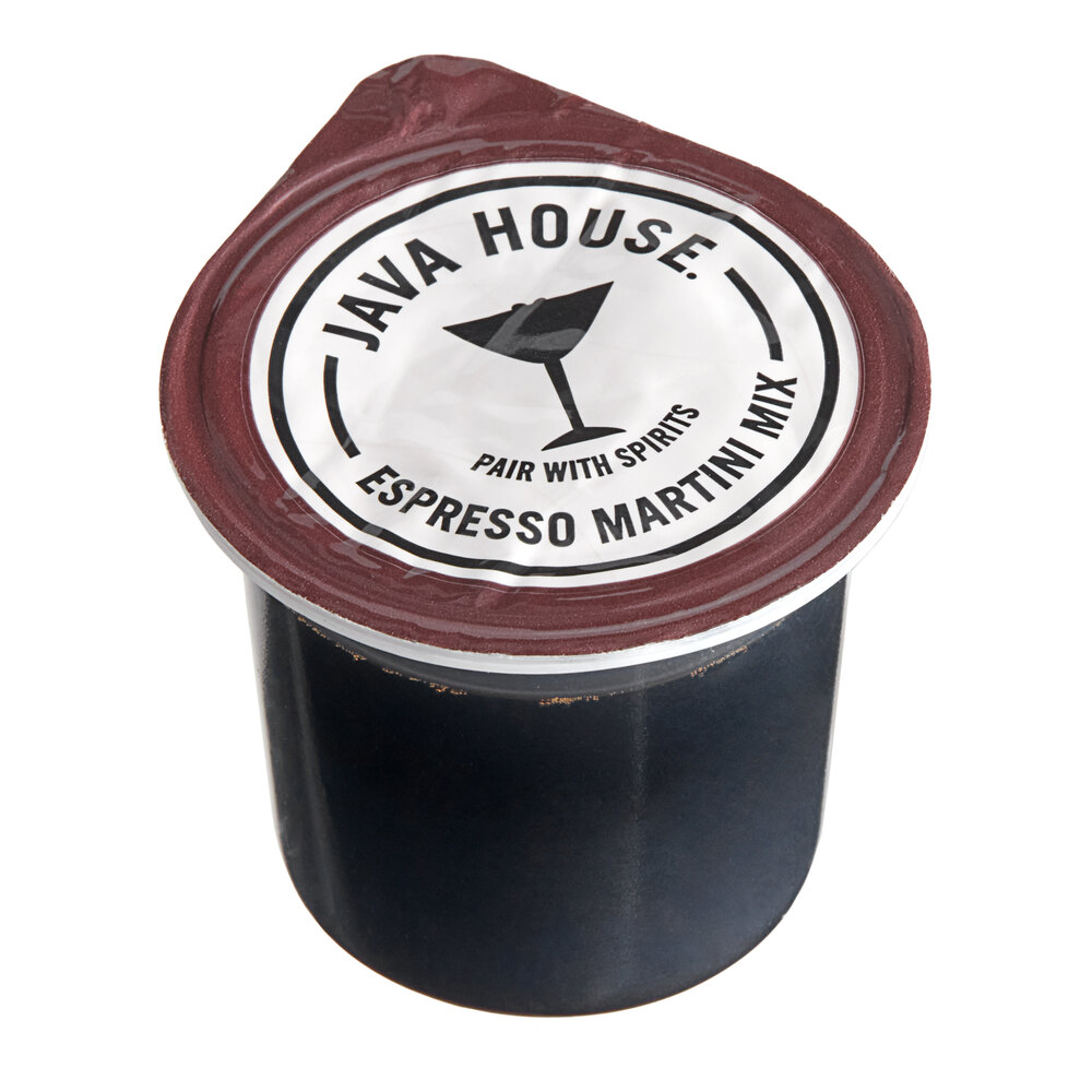 Java House Cold Brew Espresso Martini Mix 1.35 oz. Pod - 36/Case