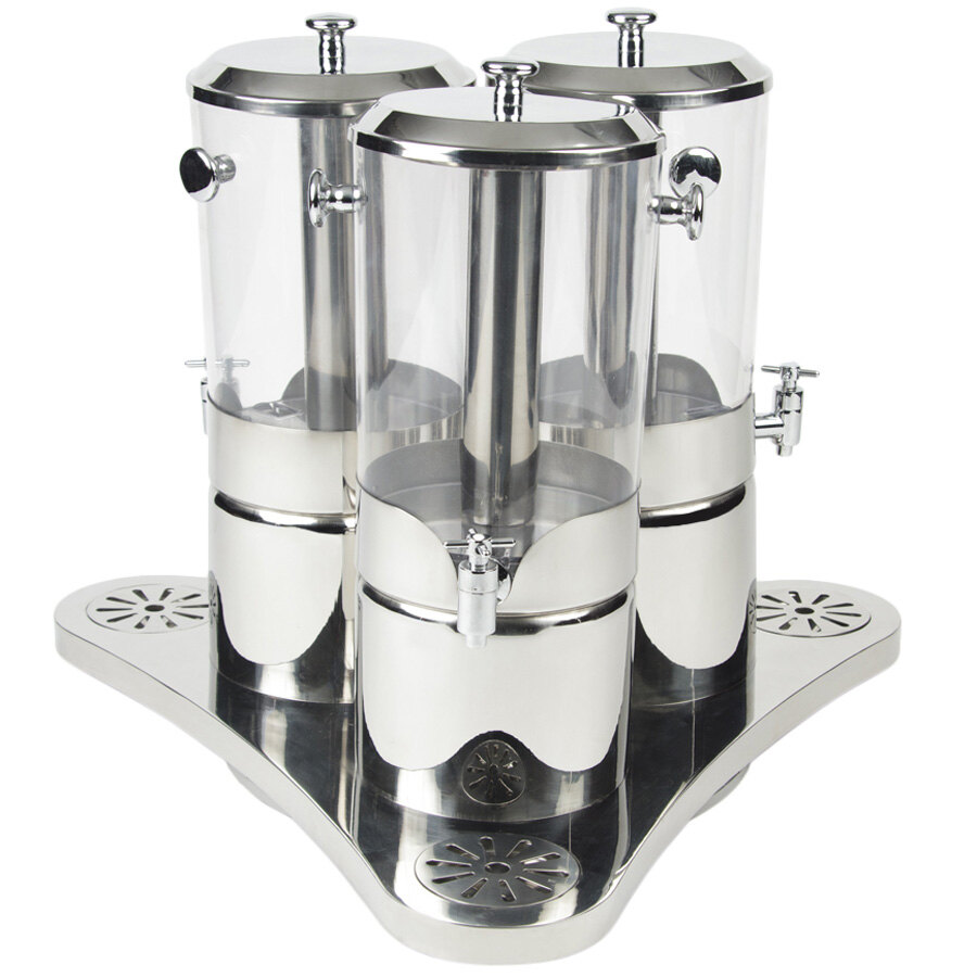 Bon Chef 40507 6 Gallon Triple Rotating Juice Dispenser