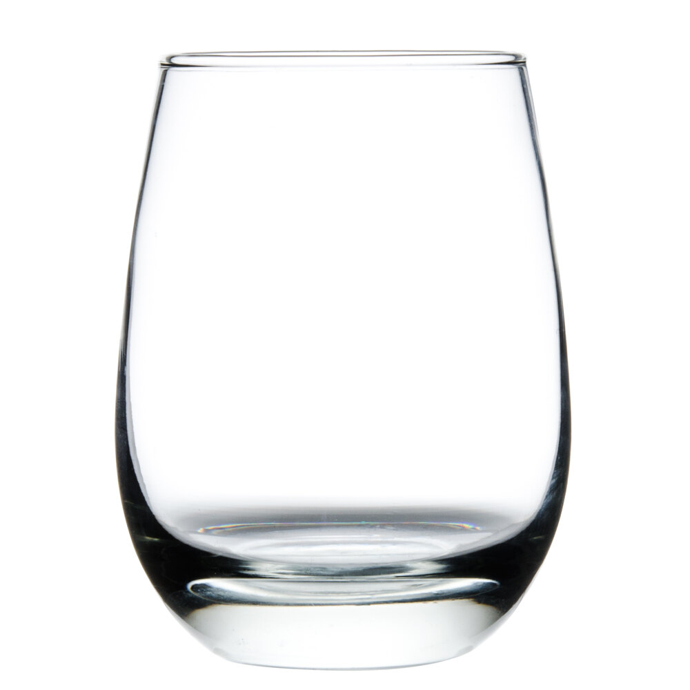 Libbey 231 15 25 Oz Stemless White Wine Glass 12 Case