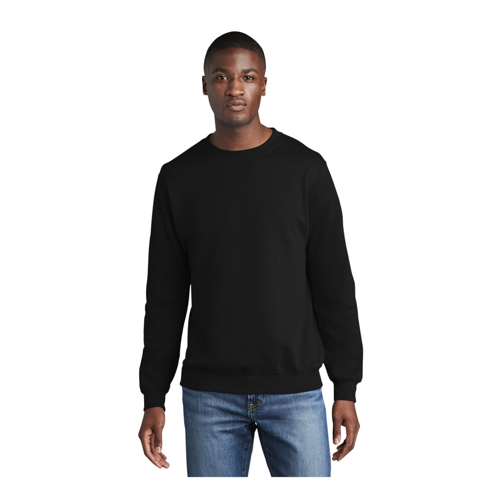 Port & Company PC78 Unisex Customizable Jet Black Core Fleece