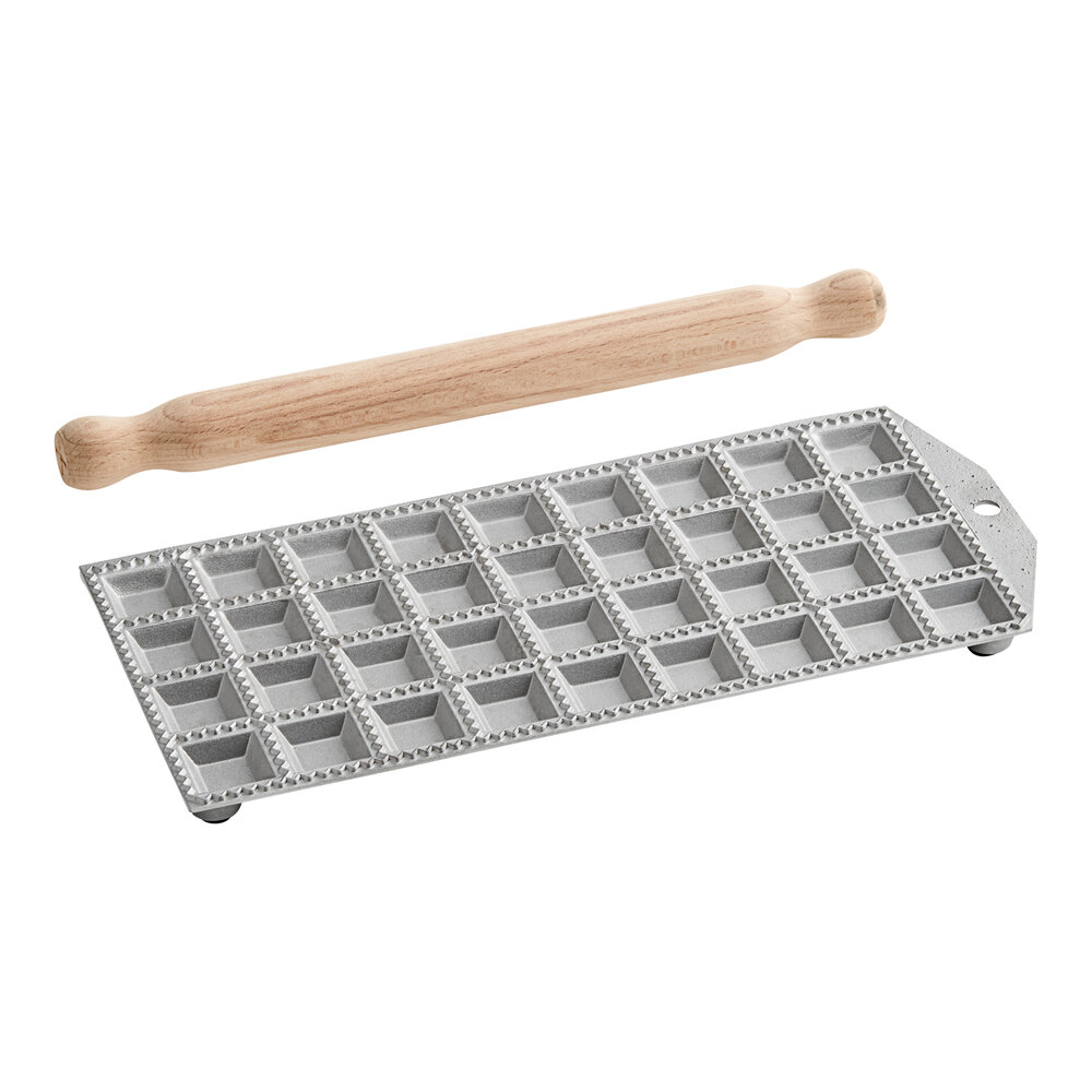 Rectangular Ravioli Mold Imperia 7308 RavioChef 36 Count Ravioli Mold with Rolling Pin