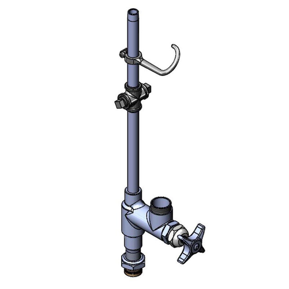 T&S 017768-40 Easy Install Riser with Big Flo Add On Faucet