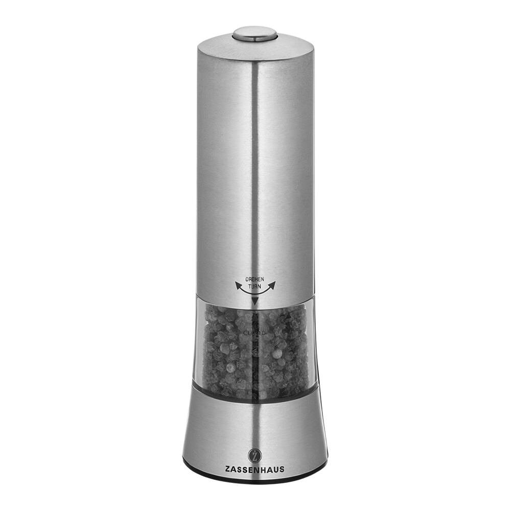 Zassenhaus Gera 7 Electric Stainless Steel Pepper Mill