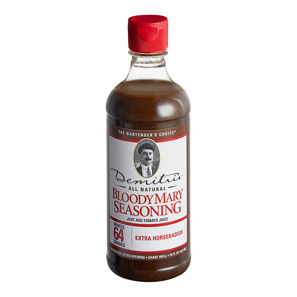 Demitri's Extra Horseradish Bloody Mary Concentrated Seasoning 16