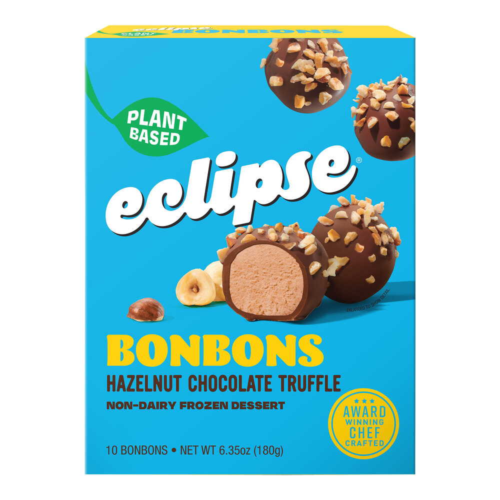 Eclipse Foods Bonbons 10Count Vegan NonDairy Hazelnut Chocolate