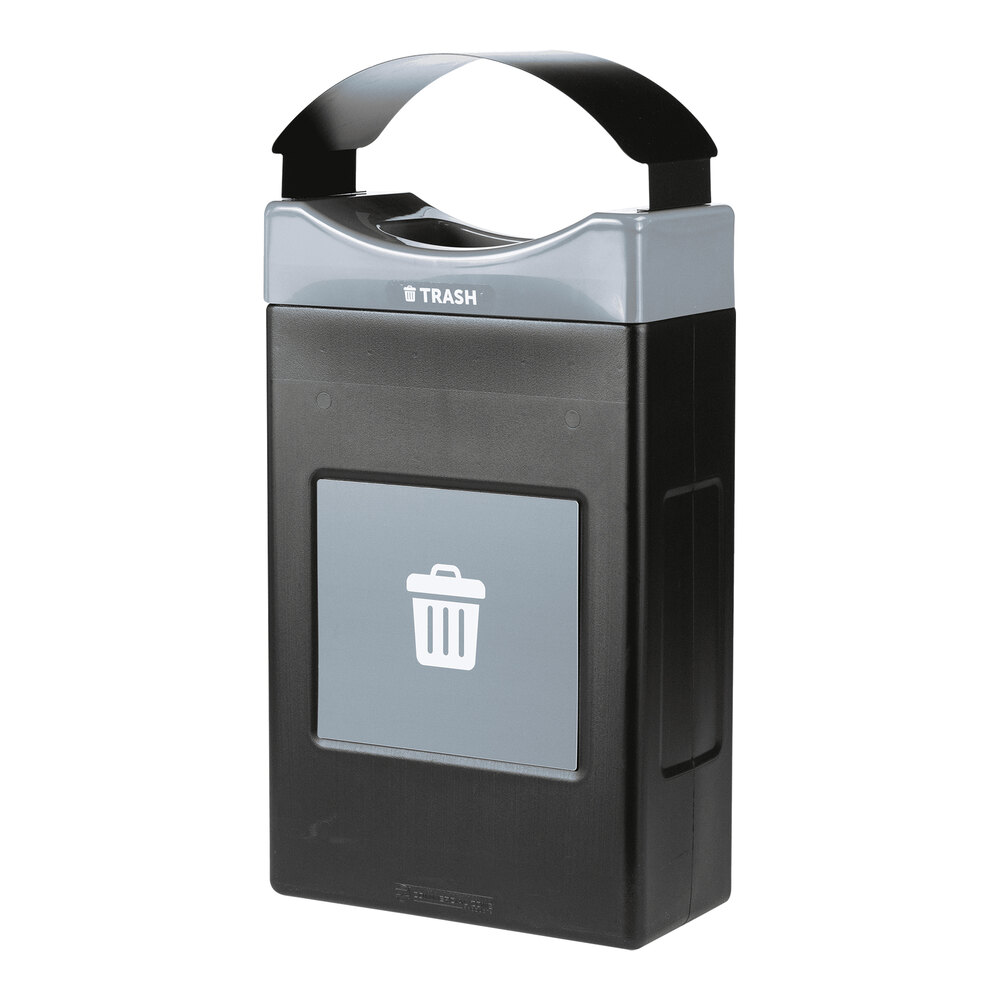 Commercial Zone Avante 30 Gallon Gray Polyethylene Rectangular Indoor ...