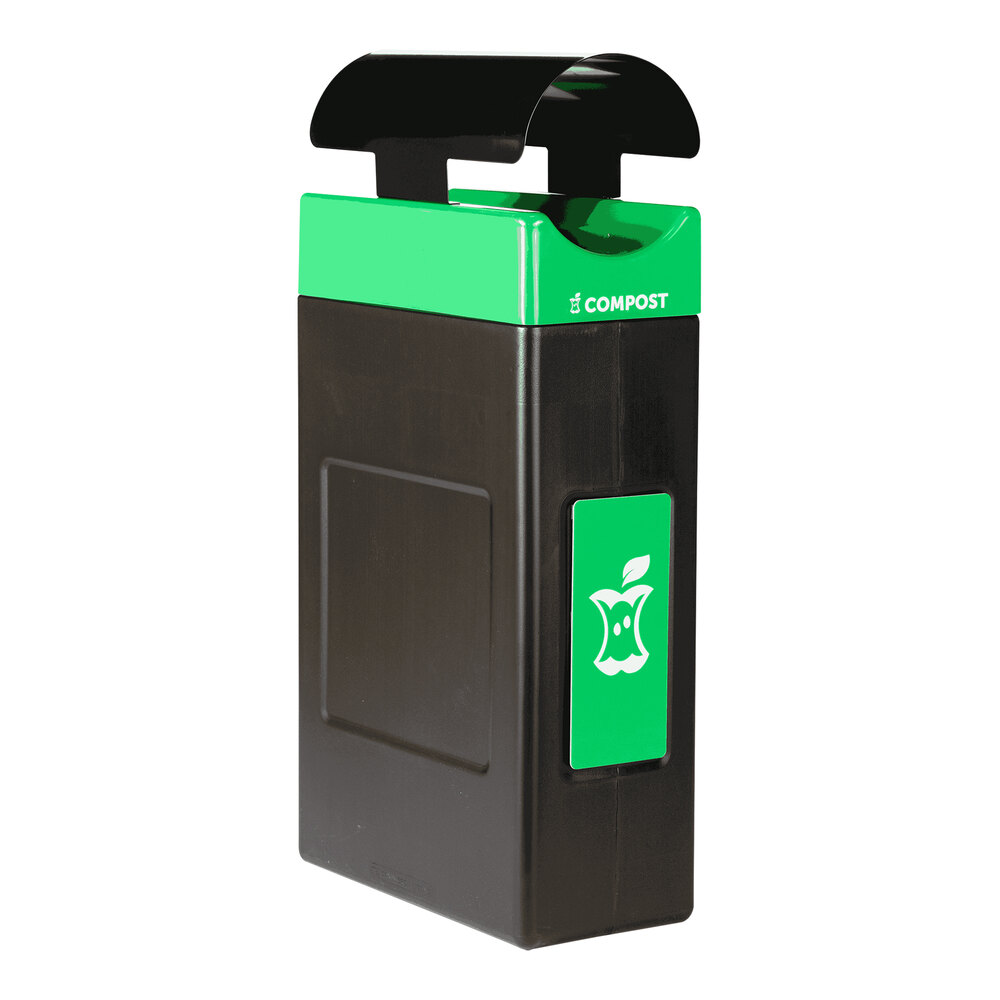 Commercial Zone Avante 30 Gallon Green Polyethylene Rectangular Indoor ...