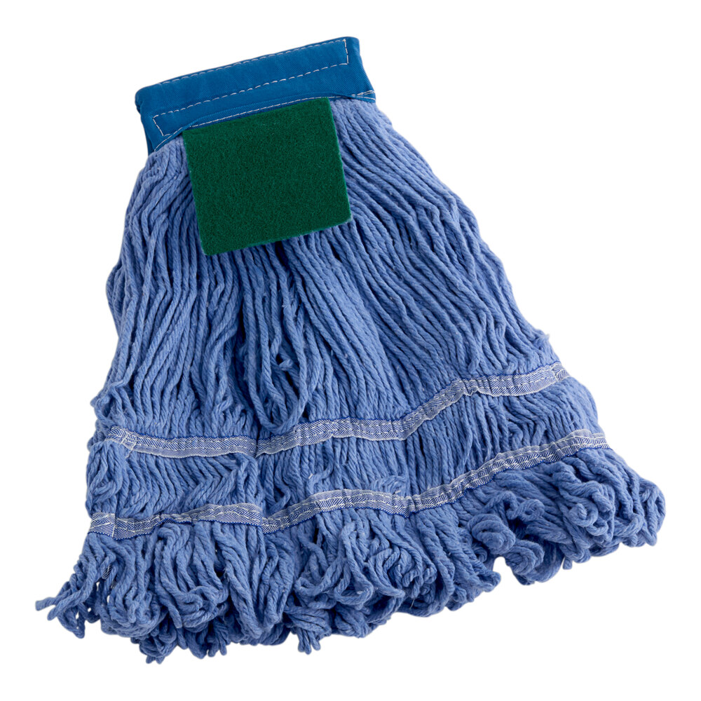22 oz. Blue Microfiber Looped End Wet Mop Head with 5