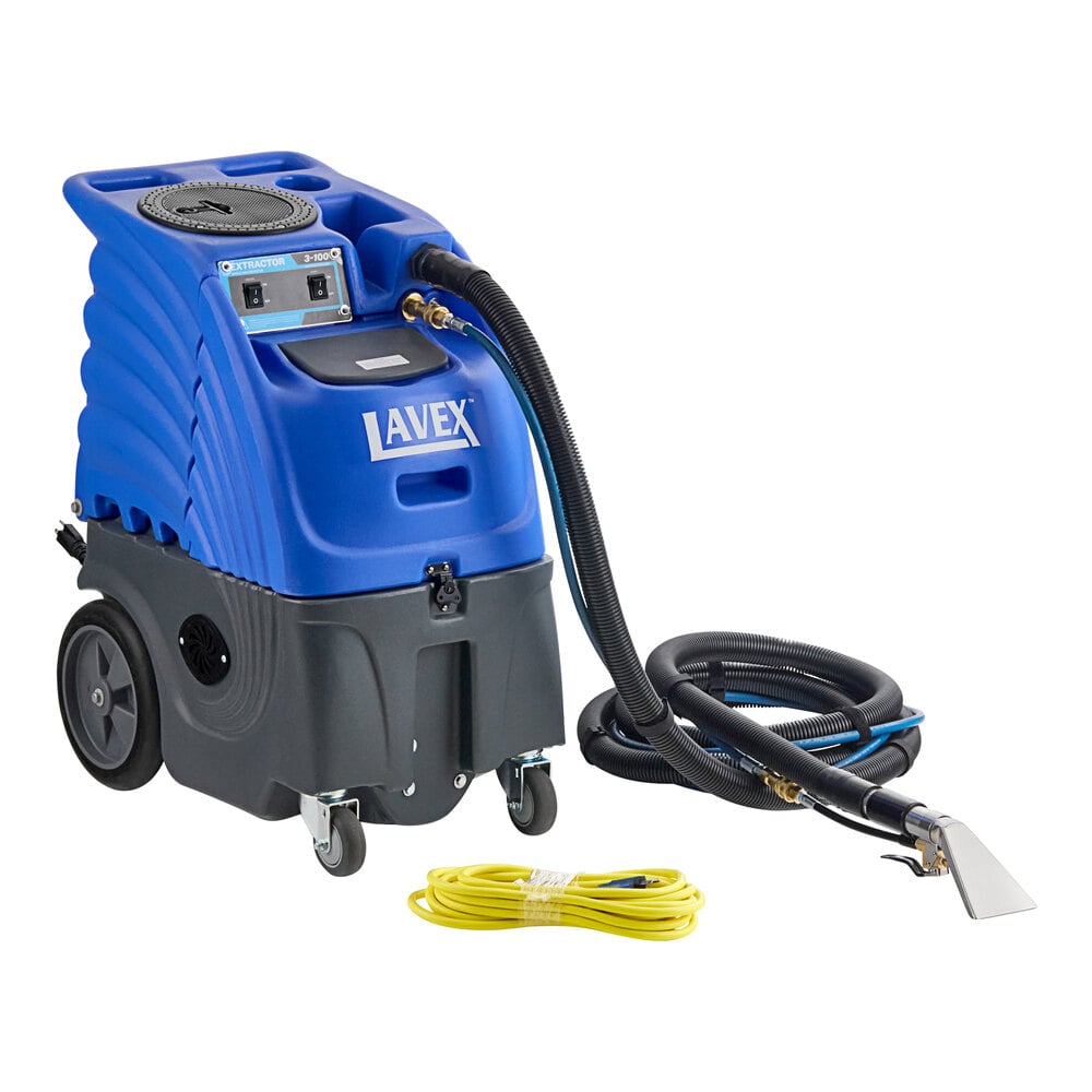 Lavex Single 3-Stage Cold Water Carpet Extractor with 15' Hoses
