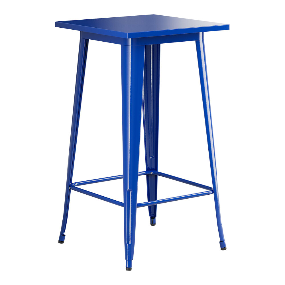 Lancaster Table & Seating Alloy 24" x 24" Blue Quartz Bar Height ...