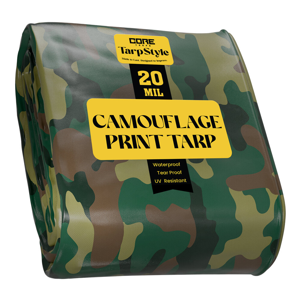 Core Tarps TarpStyle 20' x 40' Camouflage Print Extreme Heavy-Duty