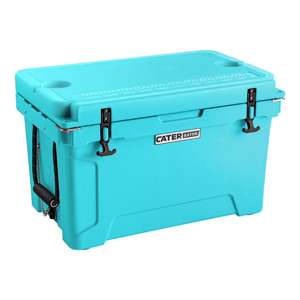 CaterGator CG45BL Sky Blue 45 Qt. Rotomolded Outdoor Cooler / Ice