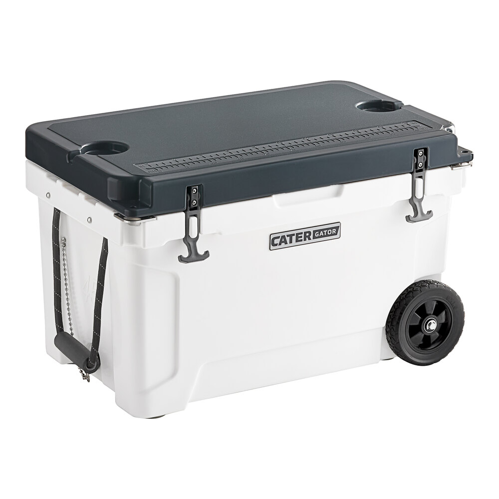 あこ CaterGator CG45PAW Panda 45 Qt. Mobile Rotomolded Outdoor Cooler