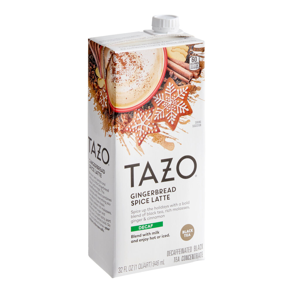 Tazo Decaf Gingerbread Spice Latte 1:1 Concentrate 32 fl. oz.