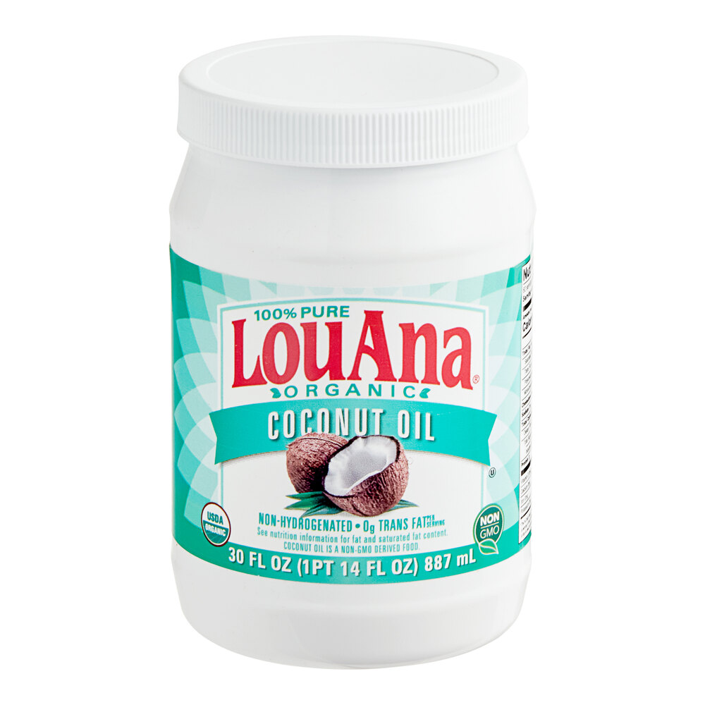 LouAna Organic Coconut Oil 30 oz. - 6/Case