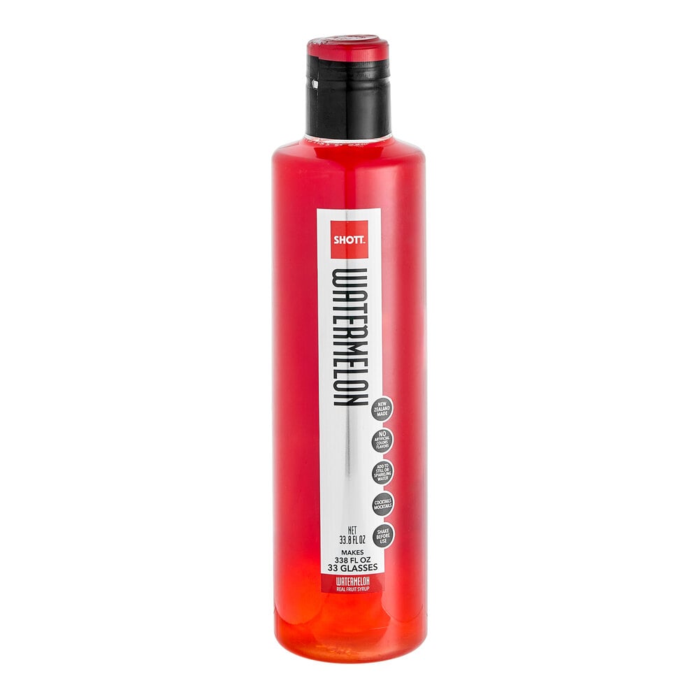 Watermelon Rusk SHOTT Watermelon Real Fruit Concentrated Flavoring Syrup 1 Liter