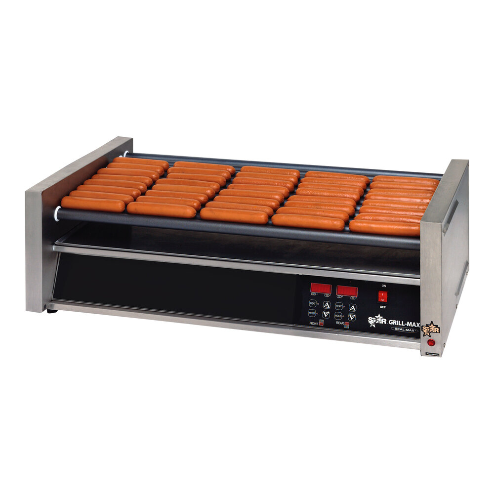 Star Grill-Max 50SCE 50 Hot Dog Roller Grill with Duratec Non