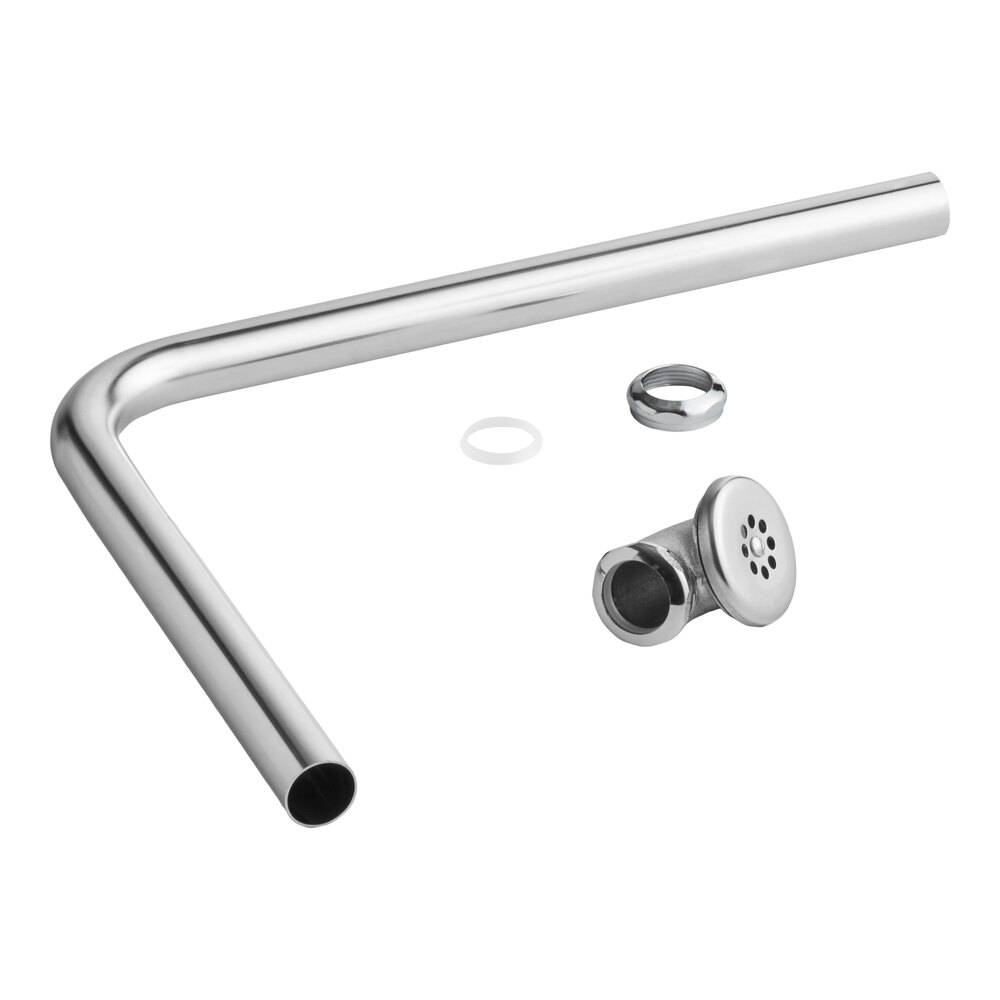 A chrome Regency Spec Line overflow pipe assembly with a 2-inch drain outlet and accompanying fittings.