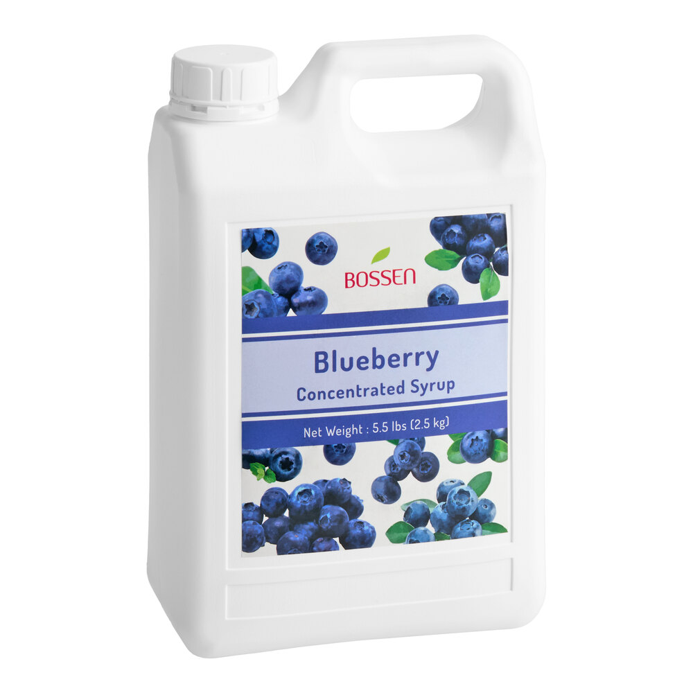 Boss Syrup Bossen Blueberry Concentrated Syrup 64 fl. oz. - 6/Case