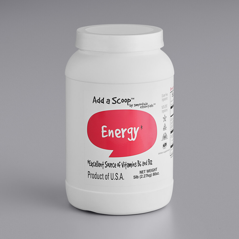 Add A Scoop Energy Blend Supplement Powder 5 lb. - 6/Case