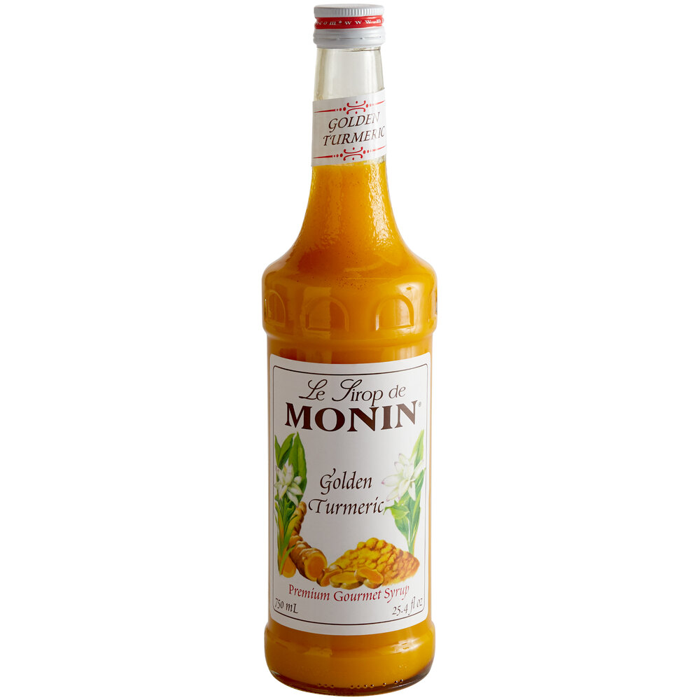 Monin Premium Golden Turmeric Flavoring Syrup 750 mL - 12/Case