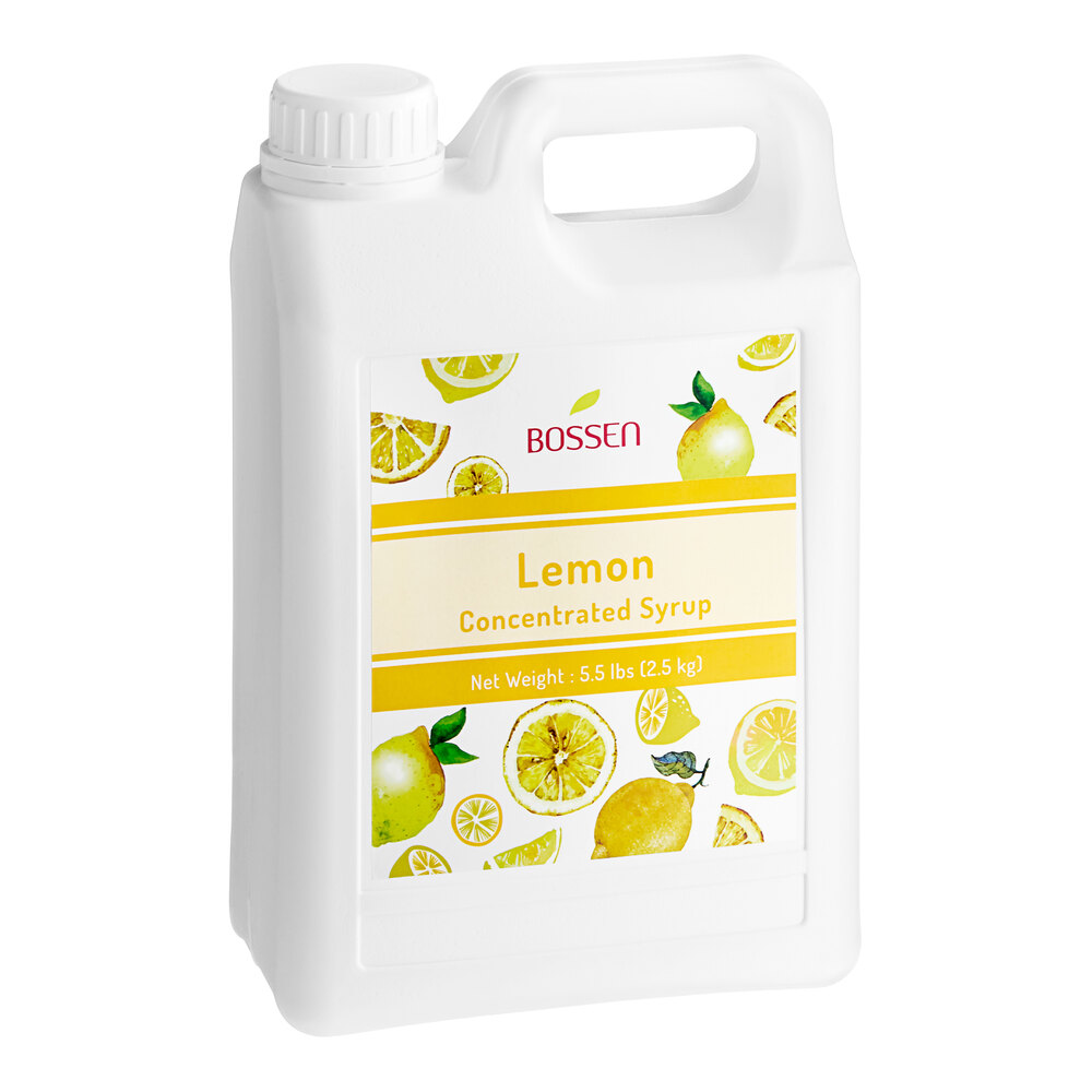 Bossen Lemon Concentrated Syrup 64 fl. oz. - 6/Case