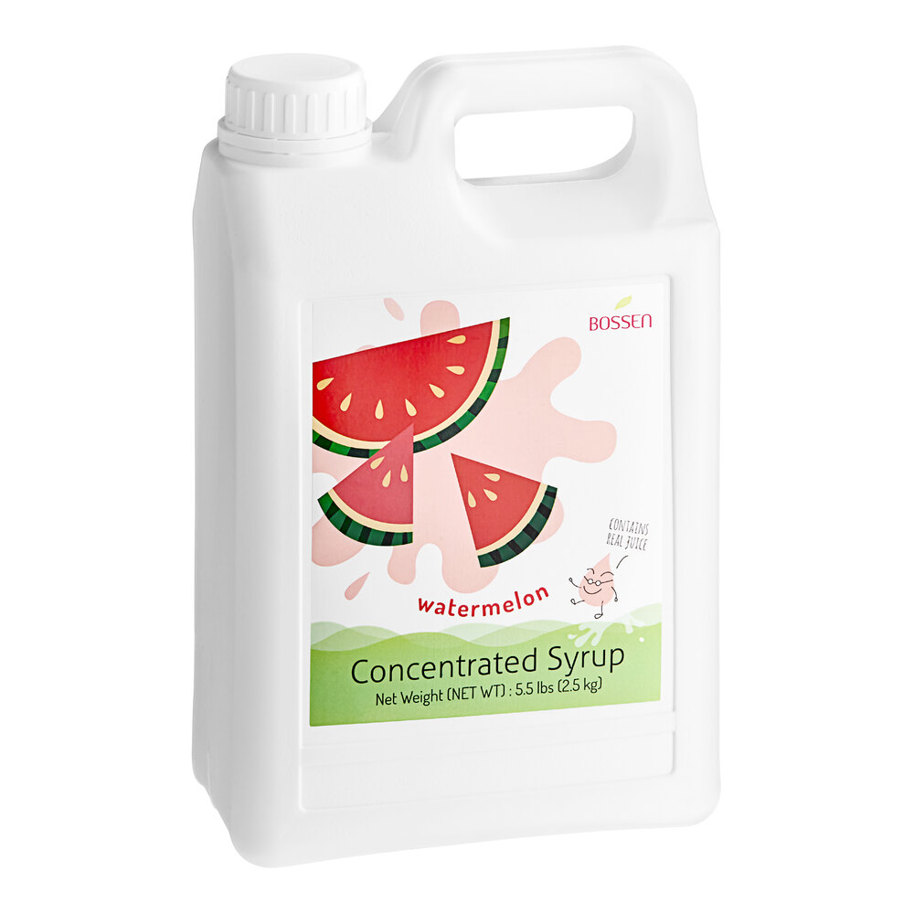 Bossen Watermelon Concentrated Syrup 64 fl. oz. - 6/Case