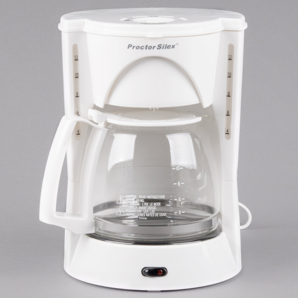 Proctor Silex 48521RY White 12 Cup Coffee Maker