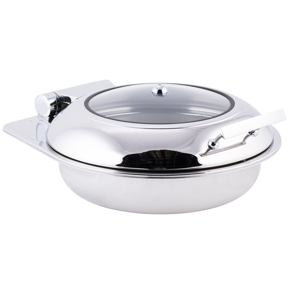 Tablecraft CW40165 4 Qt. Round Stainless Steel Quick View Induction