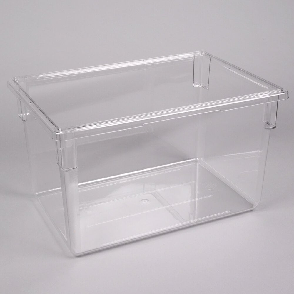 Cambro 182615CW135 Clear Camwear Clear Polycarbonate Food Storage Box