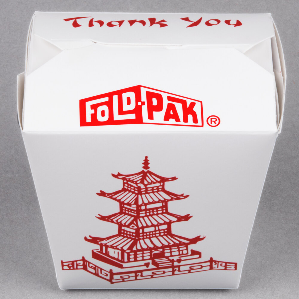 FoldPak 16MWPAGODM 16 oz. Pagoda Chinese / Asian Microwavable Paper