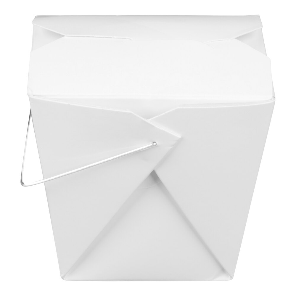 Fold-Pak 16WHWHITEM 16 oz. White Chinese / Asian Paper Take-Out