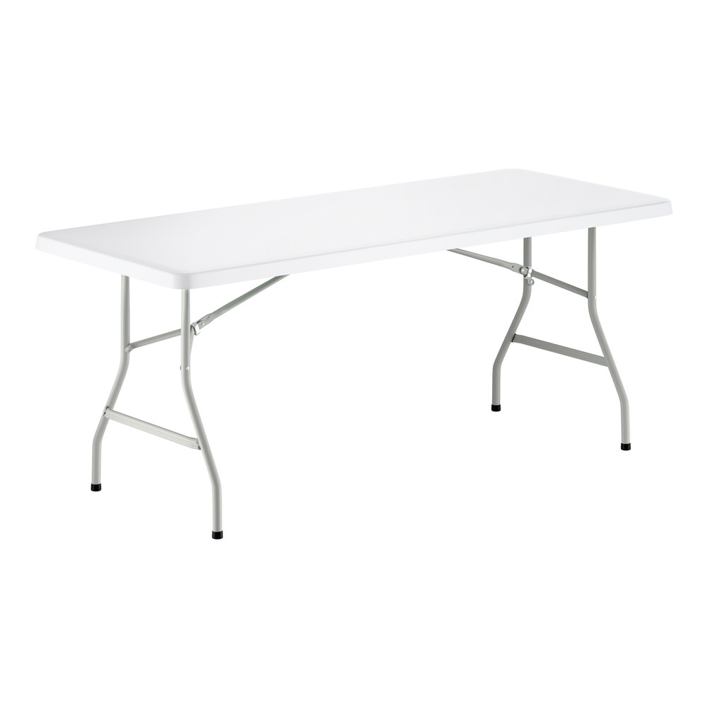 Lancaster Table And Seating 30 X 72 Heavy Duty Granite White Plastic 