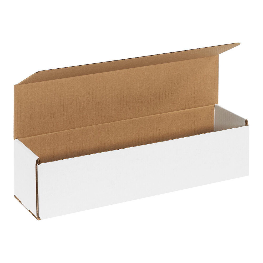 50 12 x 2 x 2 White Corrugated Mailers Die Cut Tuck Flap Boxes Free