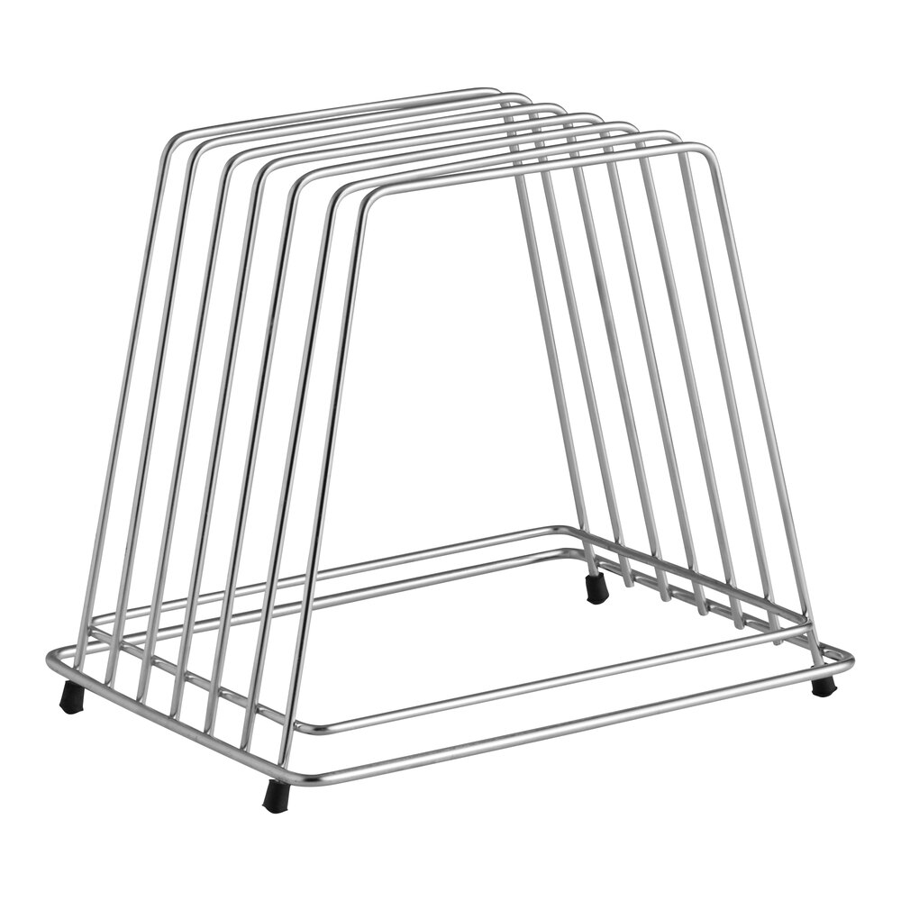 Cutting Input Rack Choice 6-Slot Silver Wire Cutting Board Storage Rack