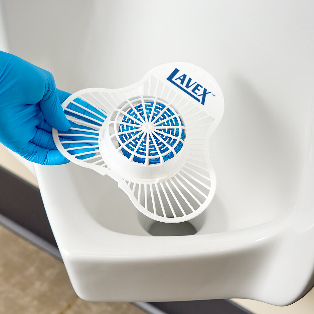 Deodorizing Urinal Screen with Herbal Mint Scented Enzymatic Block