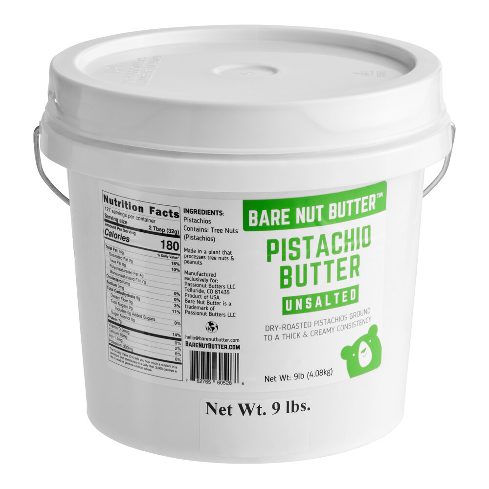 Bare Nut Butter Unsalted Pistachio Butter 9 lb.