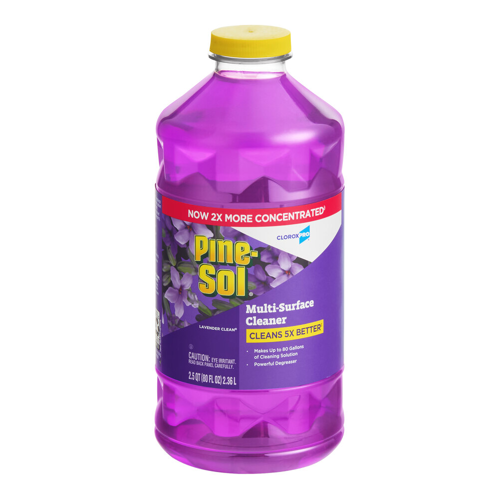 CloroxPro Pine-Sol CLO60608CT 80 oz. Lavender Scent Multi-Surface