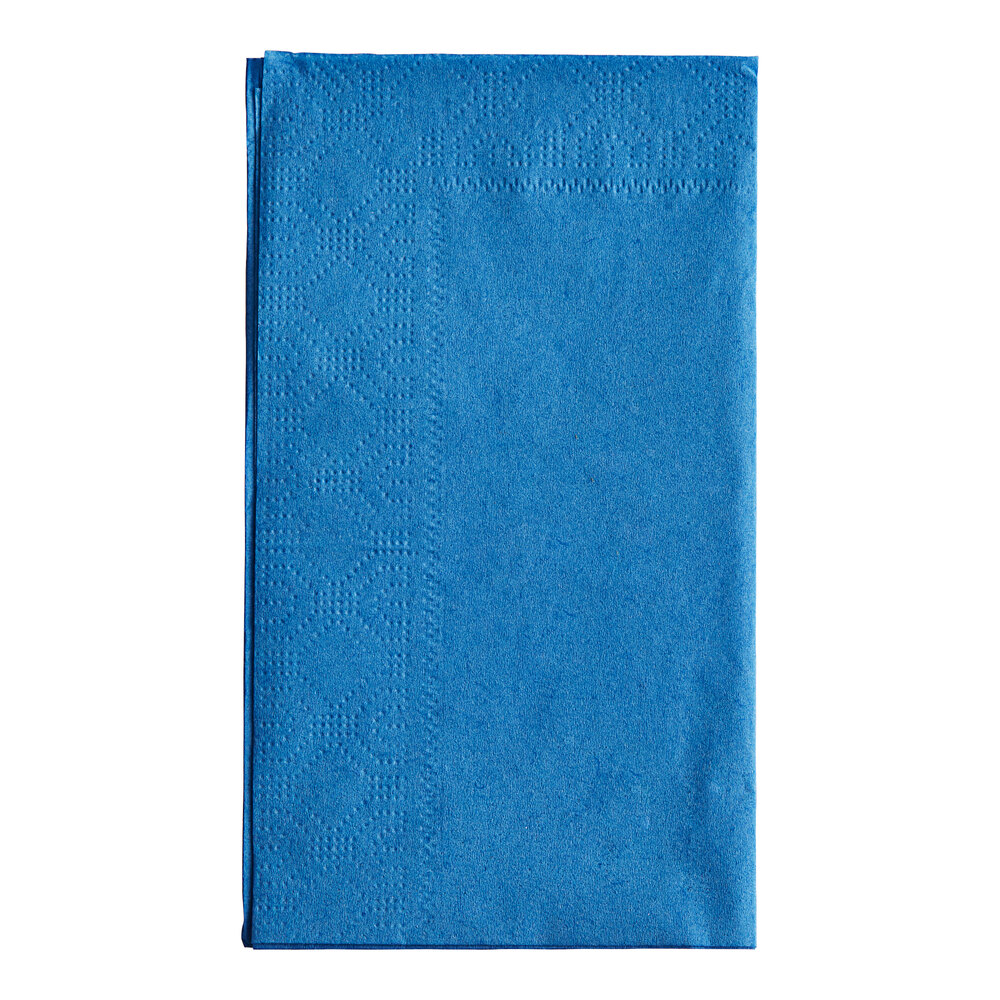 Marina Blue Paper Dinner Napkins, 2Ply, 15" x 17" Hoffmaster 180544