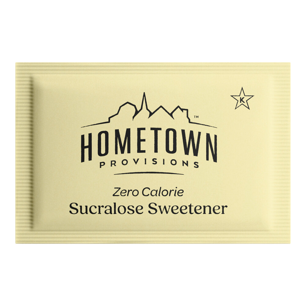 Hometown Provisions Yellow Sucralose Sugar Substitute Packet 1 Gram ...