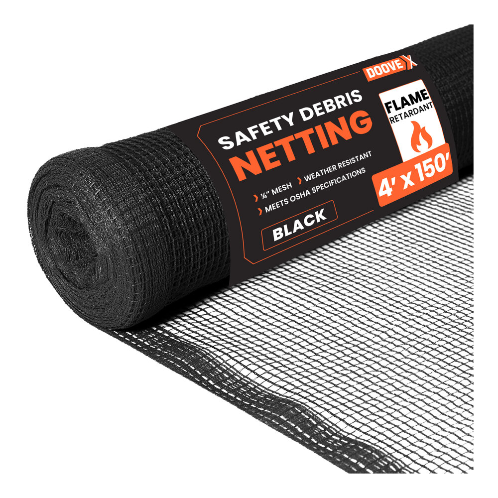 Doovex 4' x 150' Black 1/4