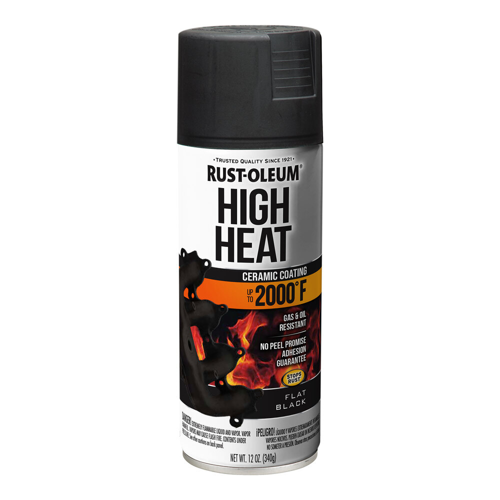Rust-Oleum High Heat 12 oz. Flat Black Protective Enamel Spray