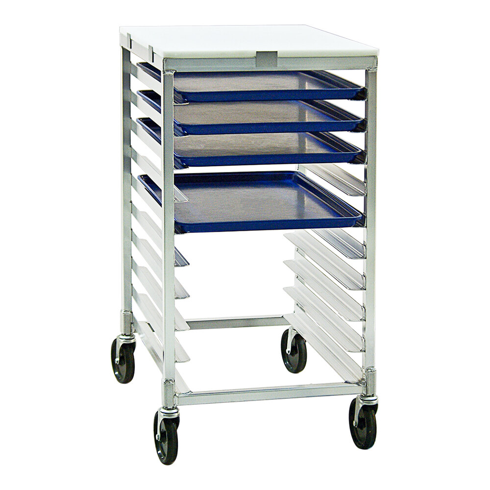 Mobile Pan Racks New Age Industrial Heavy-Duty Series 10-Pan End-Load Half-Size Mobile ...
