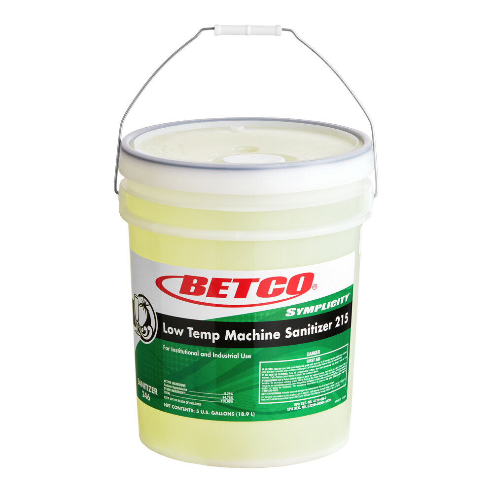 Betco Symplicity 2467800 5 Gallon / 640 oz. Low-Temp Dish Washing