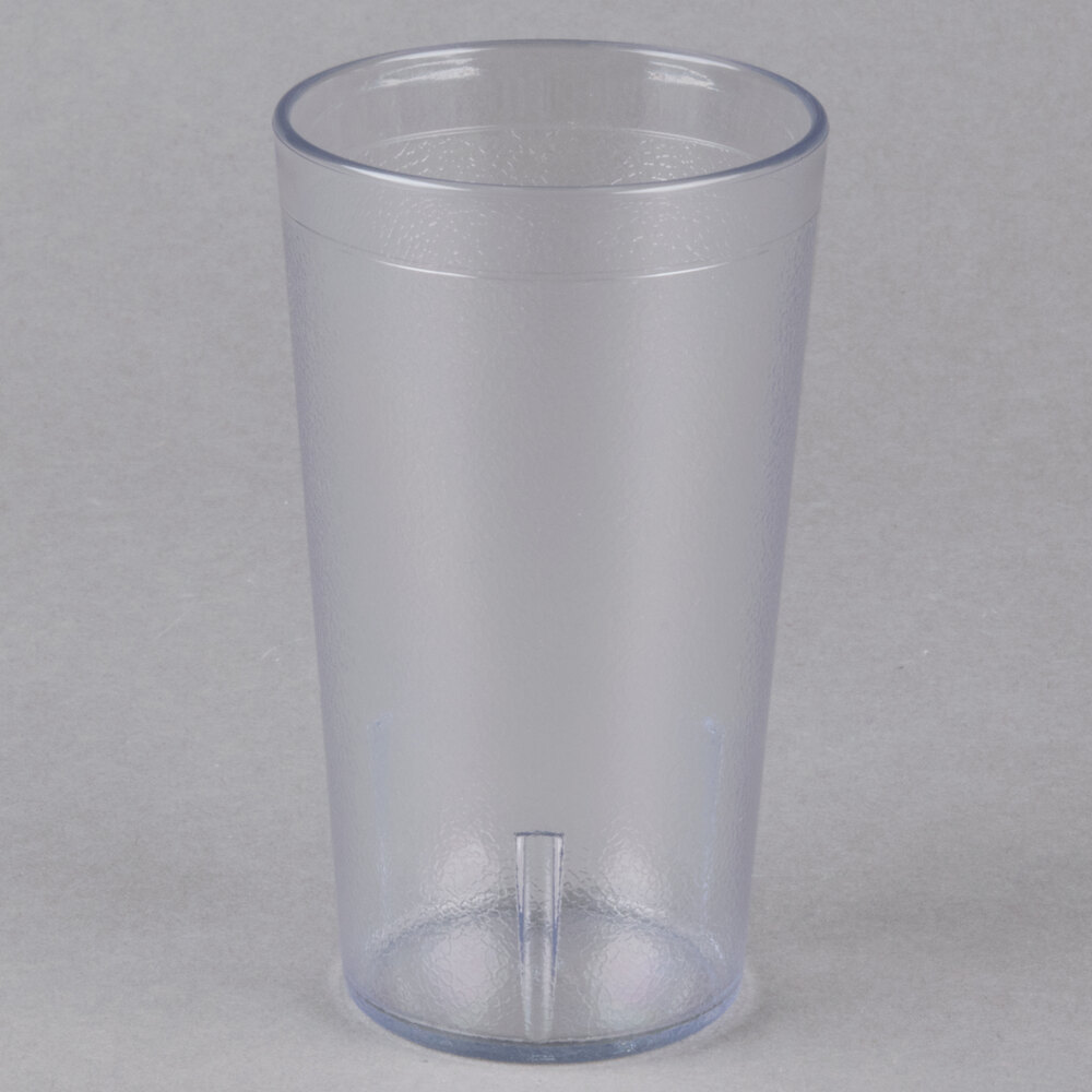 Carlisle 521207 Stackable 12 oz. Clear SAN Plastic Tumbler 72/Case