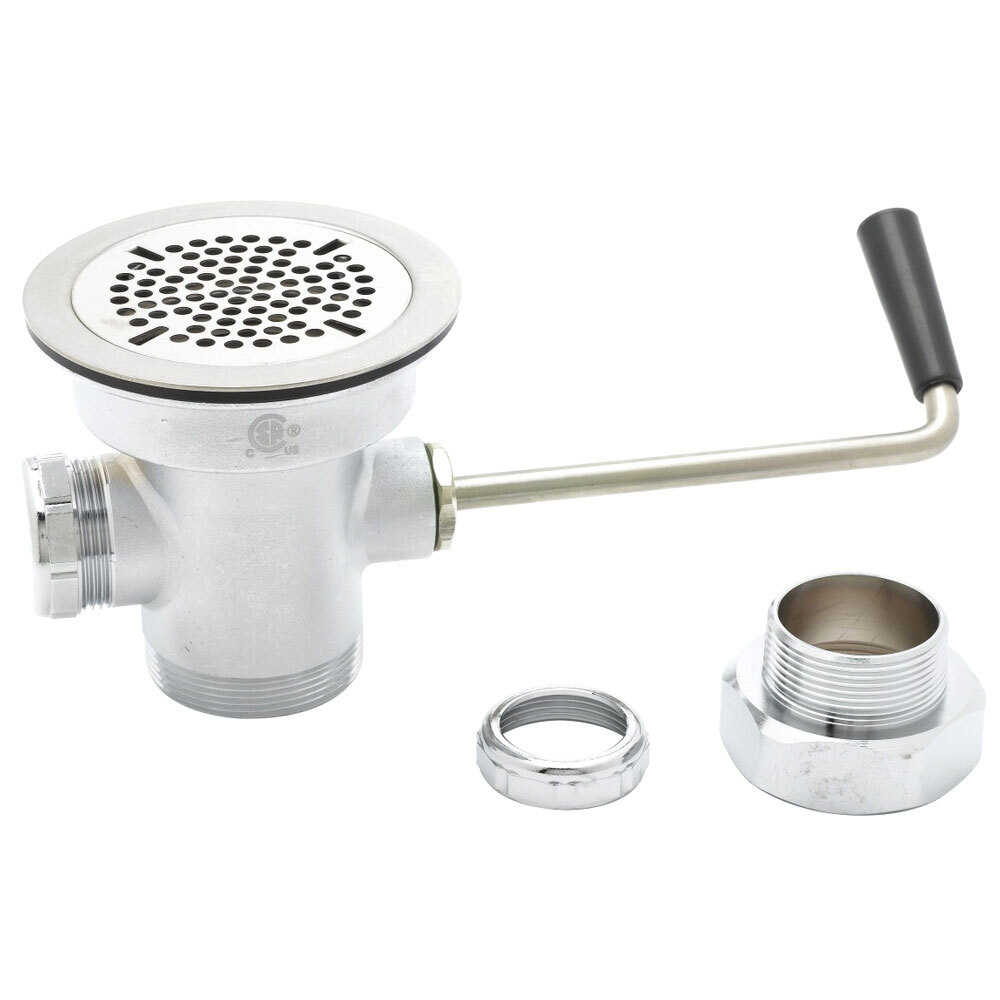 T&S B-3940-XS Rotary Waste Valve with Short Twist Handle, 3