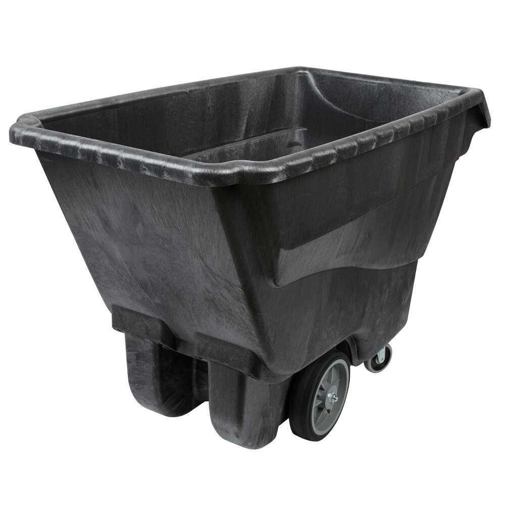 Rubbermaid® FG9T1600BLA Black 1.0 Cubic Yard Tilt Truck / Trash