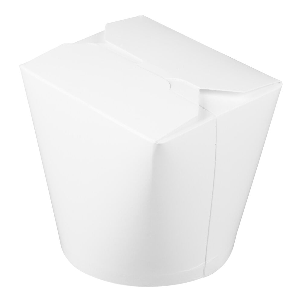 SmartServ 26SSPLAINM 26 oz. White Microwavable Paper Take-Out