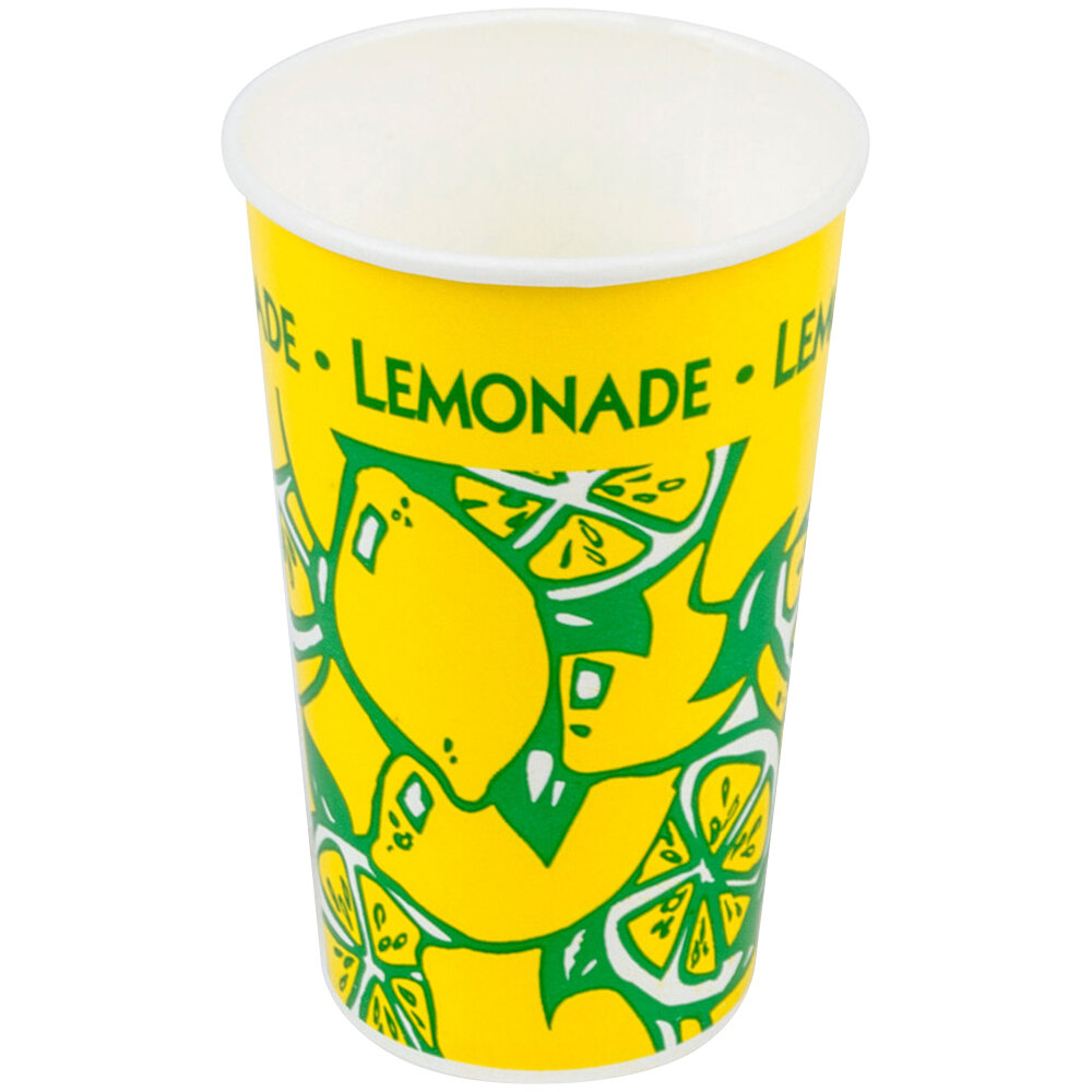 16 oz. Tall Paper Lemonade Cup 1000/Case