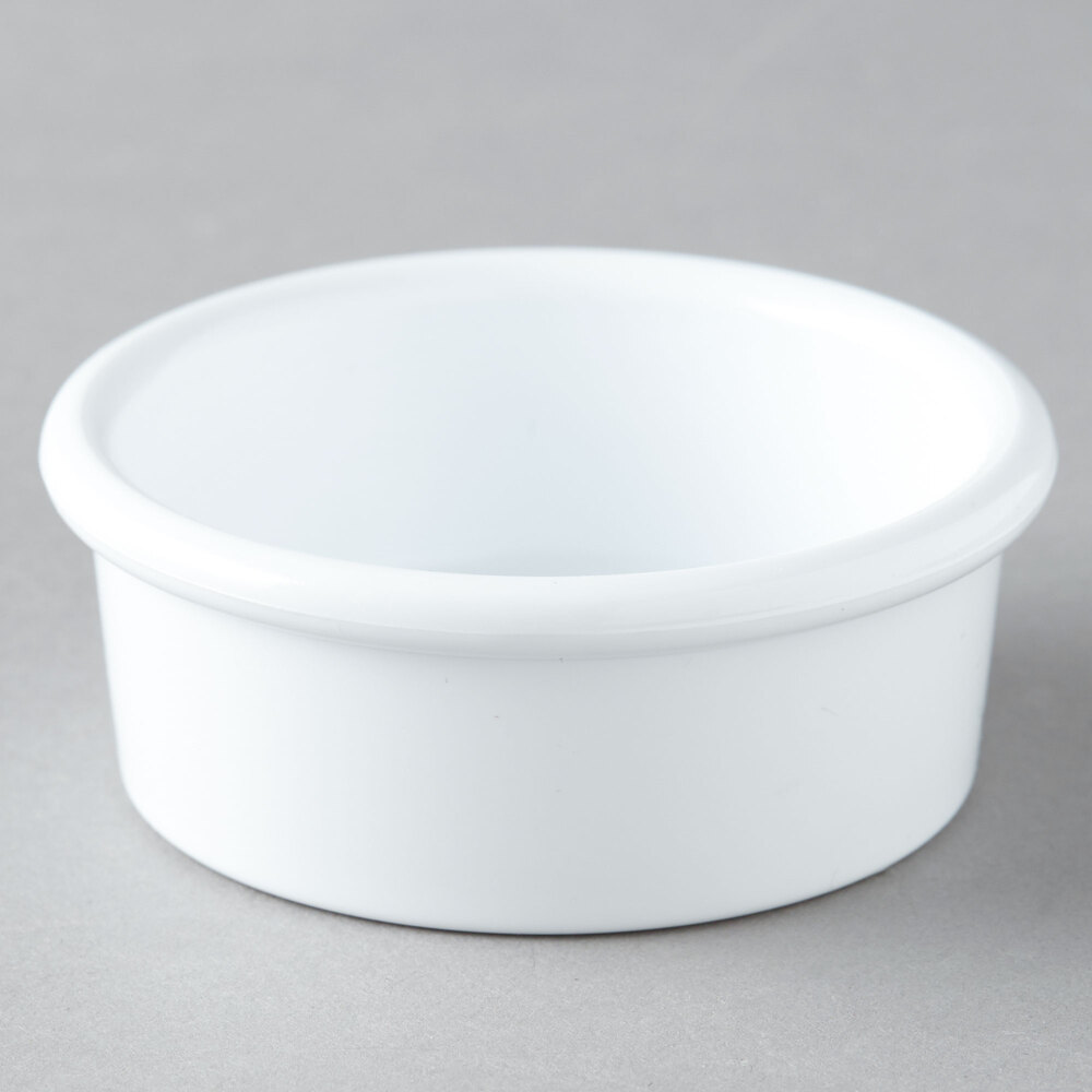 Carlisle 036202 White 2.5 oz. Plastic Ramekin 48/Case